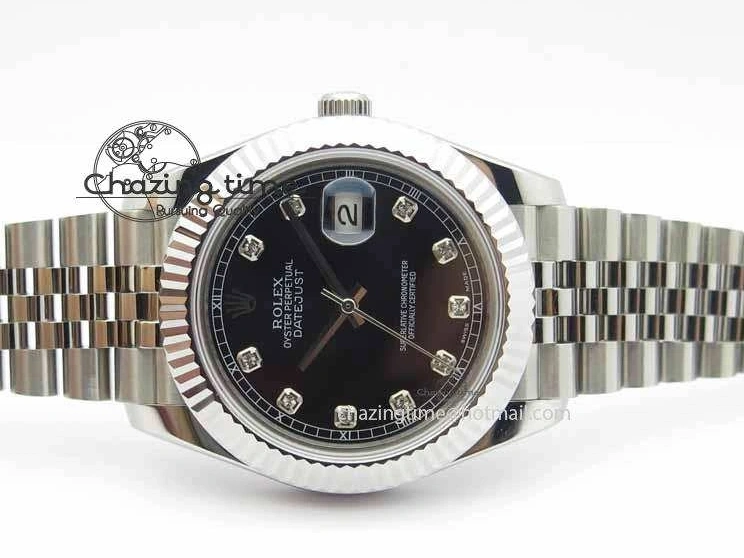 0501 DateJust II 41mm BP Maker Best Edition Black Diamonds Dial On New Version Jubilee Bracelet A Popular 3618
